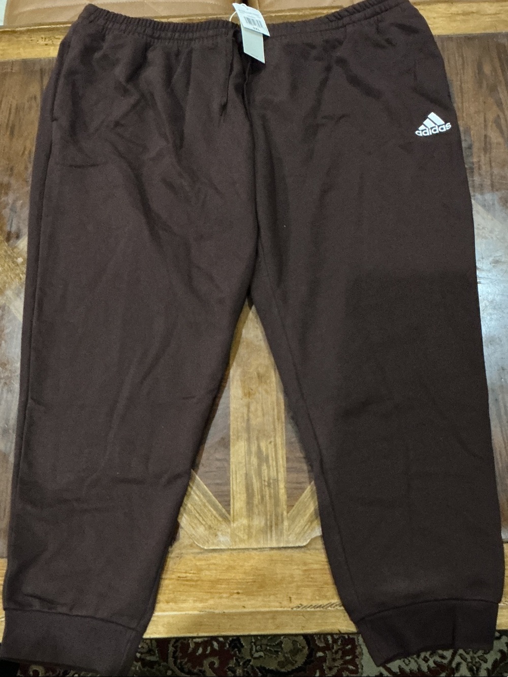 Women plus size adidas Dark Brown Joggers with Logo